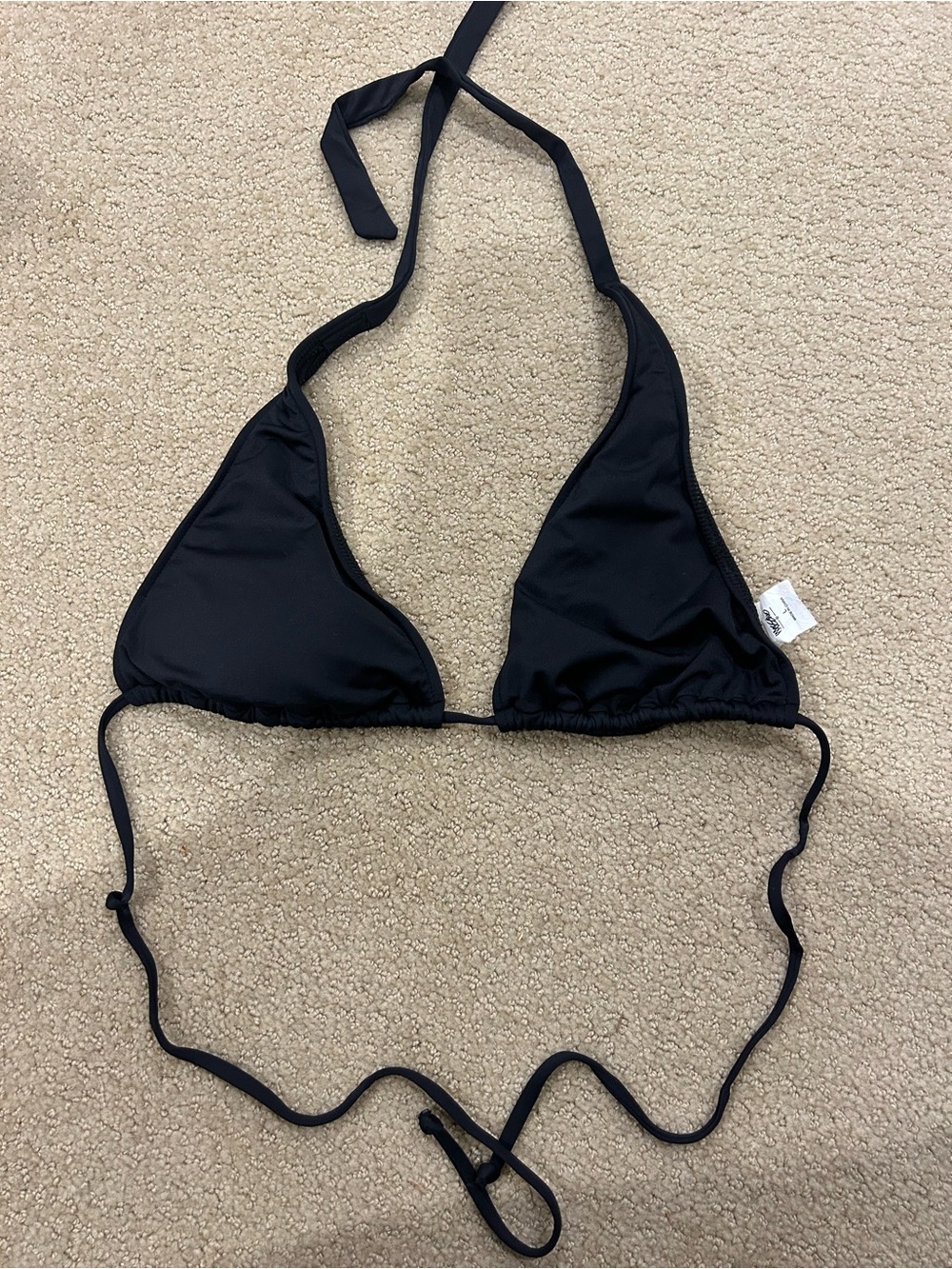 Mossimo Supply Co. Black Triangle Halter Bikini Top